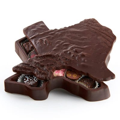 Texas Shaped Molded Chocolate Confection Box
